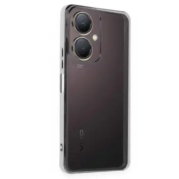 Lopard Vivo Y27 Kılıf Razer Lensli Silikon - Gümüş