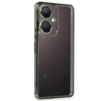 Lopard Vivo Y27 Kılıf Razer Lensli Silikon - Yeşil