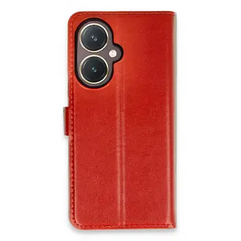 Lopard Vivo Y27 Kılıf Trend S Plus Kapaklı Kılıf - Kırmızı