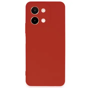 Lopard Vivo Y28 Kılıf First Silikon - Kırmızı