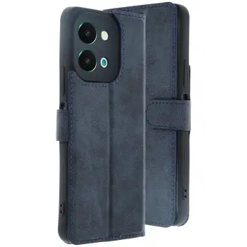 Lopard Vivo Y28 Kılıf Trend S Plus Kapaklı Kılıf - Lacivert