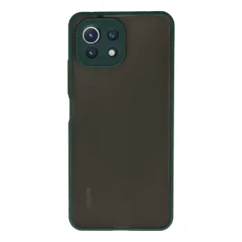 Lopard Xiaomi Mi 11 Lite Kılıf Montreal Silikon Kapak - Yeşil