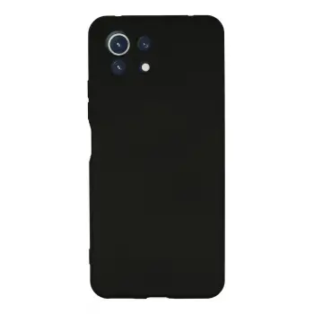 Lopard Xiaomi Mi 11 Lite Kılıf Nano İçi Kadife Silikon - Siyah