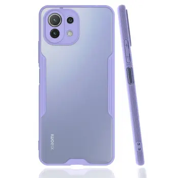 Lopard Xiaomi Mi 11 Lite Kılıf Platin Silikon - Lila