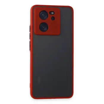 Lopard Xiaomi Mi 13t Pro Kılıf Montreal Silikon Kapak - Kırmızı