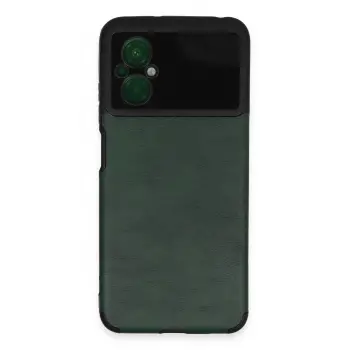 Lopard Xiaomi Poco M5 Kılıf Loop Deri Silikon - Yeşil