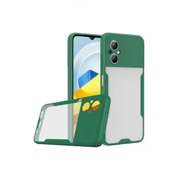 Lopard Xiaomi Poco M5 Kılıf Platin Silikon - Yeşil