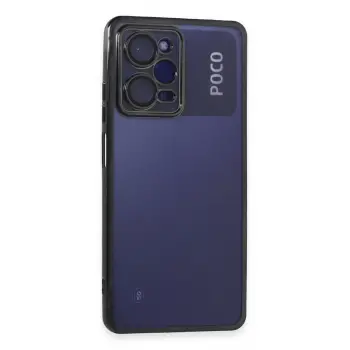 Lopard Xiaomi Poco X5 Pro 5g Kılıf Razer Lensli Silikon - Siyah