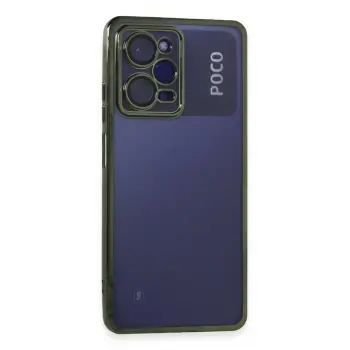 Lopard Xiaomi Poco X5 Pro 5g Kılıf Razer Lensli Silikon - Yeşil