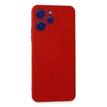 Lopard Xiaomi Redmi 12 Kılıf Nano İçi Kadife Silikon - Kırmızı