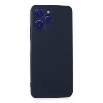 Lopard Xiaomi Redmi 12 Kılıf Nano İçi Kadife Silikon - Lacivert