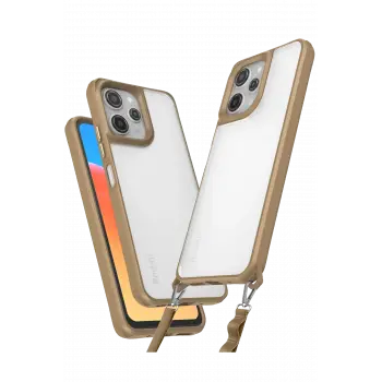 Lopard Xiaomi Redmi 12 Kılıf Penta Silikon Kılıf - Çöl Titanyum