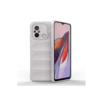 Lopard Xiaomi Redmi 12c Kılıf Optimum Silikon - Krem