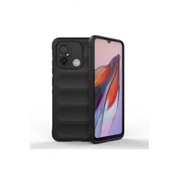 Lopard Xiaomi Redmi 12c Kılıf Optimum Silikon - Siyah