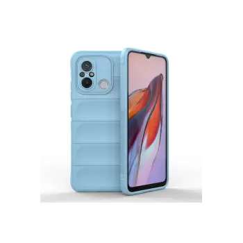 Lopard Xiaomi Redmi 12c Kılıf Optimum Silikon - Sky Blue