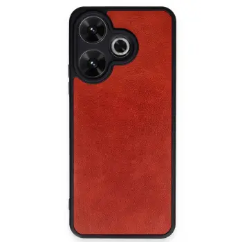 Lopard Xiaomi Redmi 13 4g Kılıf Aras Deri Kapak - Kırmızı