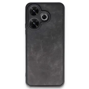 Lopard Xiaomi Redmi 13 4g Kılıf Aras Deri Kapak - Siyah