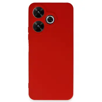 Lopard Xiaomi Redmi 13 4g Kılıf First Silikon - Kırmızı