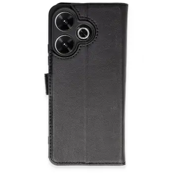 Lopard Xiaomi Redmi 13 4g Kılıf Trend S Plus Kapaklı Kılıf - Siyah