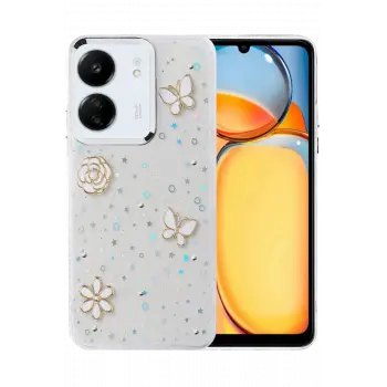 Lopard Xiaomi Redmi 13c Fiyonk Desenli Kapak - Desen 10