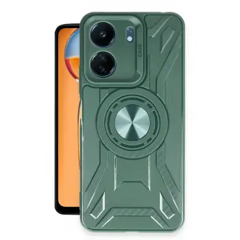 Lopard Xiaomi Redmi 13c Kılıf Lincoln Silikon - Koyu Yeşil
