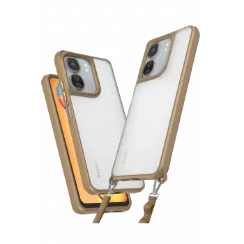 Lopard Xiaomi Redmi 13c Kılıf Penta Silikon Kılıf - Çöl Titanyum