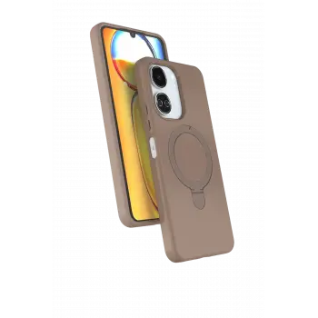 Lopard Xiaomi Redmi 13c Regal Magsafe Standlı Kapak - Çöl Titanyum