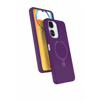 Lopard Xiaomi Redmi 13c Regal Magsafe Standlı Kapak - Derin Mor