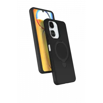 Lopard Xiaomi Redmi 13c Regal Magsafe Standlı Kapak - Siyah