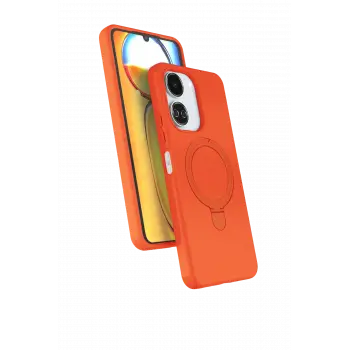 Lopard Xiaomi Redmi 13c Regal Magsafe Standlı Kapak - Turuncu