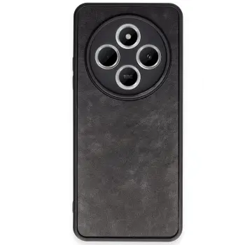 Lopard Xiaomi Redmi 14c Kılıf Aras Deri Kapak - Siyah