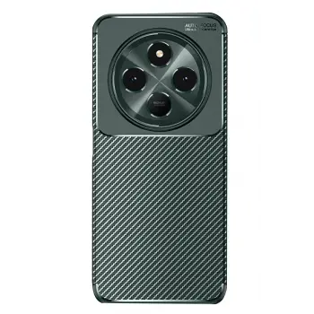 Lopard Xiaomi Redmi 14c Kılıf Auto Focus Karbon Kapak - Koyu Yeşil