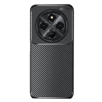 Lopard Xiaomi Redmi 14c Kılıf Auto Focus Karbon Kapak - Siyah