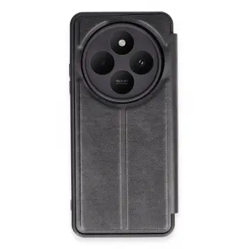 Lopard Xiaomi Redmi 14c Kılıf Flip Cover - Siyah