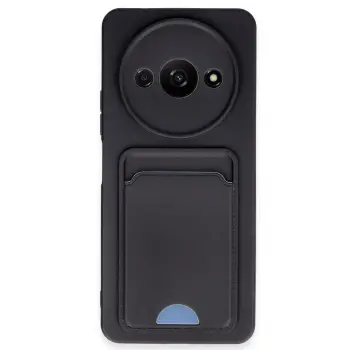 Lopard Xiaomi Redmi A3 4g Kılıf Kelvin Kartvizitli Silikon - Siyah