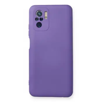 Lopard Xiaomi Redmi Note 10 Kılıf Nano İçi Kadife Silikon - Mor