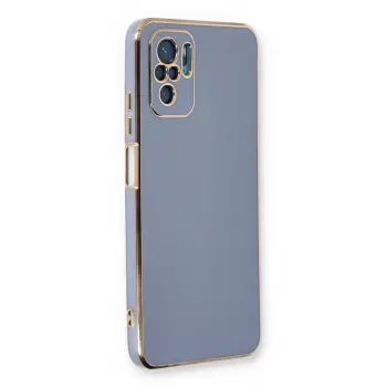 Lopard Xiaomi Redmi Note 10 Kılıf Volet Silikon - Mavi