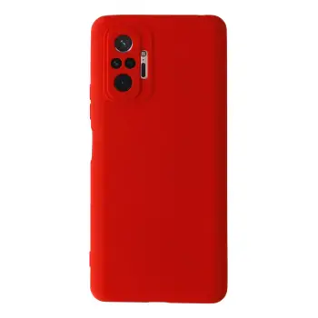Lopard Xiaomi Redmi Note 10 Pro Kılıf Nano İçi Kadife Silikon - Kırmızı