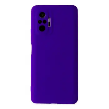 Lopard Xiaomi Redmi Note 10 Pro Kılıf Nano İçi Kadife Silikon - Mor