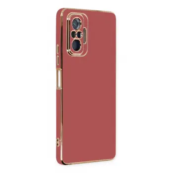 Lopard Xiaomi Redmi Note 10 Pro Kılıf Volet Silikon - Kırmızı