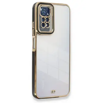 Lopard Xiaomi Redmi Note 11 Kılıf Liva Lens Silikon - Siyah