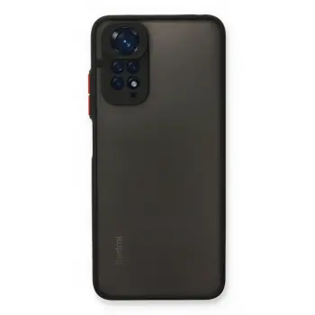 Lopard Xiaomi Redmi Note 11 Kılıf Montreal Silikon Kapak - Siyah
