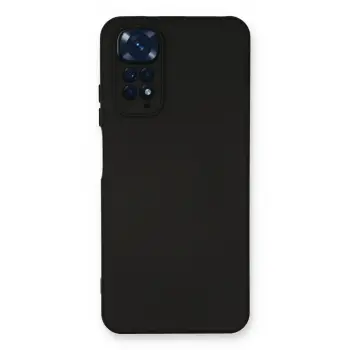 Lopard Xiaomi Redmi Note 11 Kılıf Nano İçi Kadife Silikon - Siyah