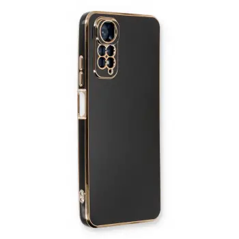 Lopard Xiaomi Redmi Note 11 Kılıf Volet Silikon - Siyah