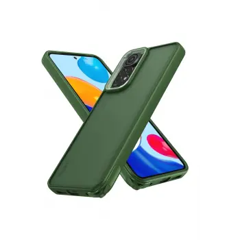 Lopard Xiaomi Redmi Note 11 Pro Kılıf Elegant Kapak - Yeşil