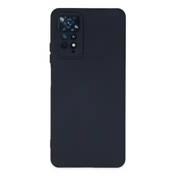 Lopard Xiaomi Redmi Note 11 Pro Kılıf Nano İçi Kadife Silikon - Lacivert