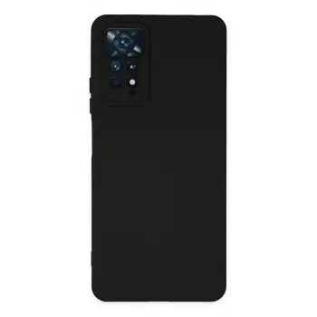 Lopard Xiaomi Redmi Note 11 Pro Kılıf Nano İçi Kadife Silikon - Siyah