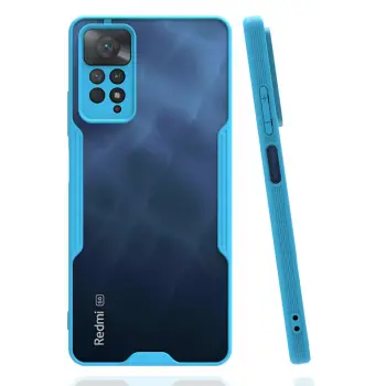 Lopard Xiaomi Redmi Note 11 Pro Kılıf Platin Silikon - Mavi