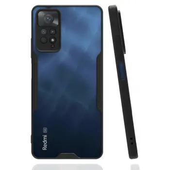 Lopard Xiaomi Redmi Note 11 Pro Kılıf Platin Silikon - Siyah