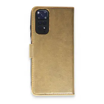 Lopard Xiaomi Redmi Note 11 Pro Kılıf Trend S Plus Kapaklı Kılıf - Gold